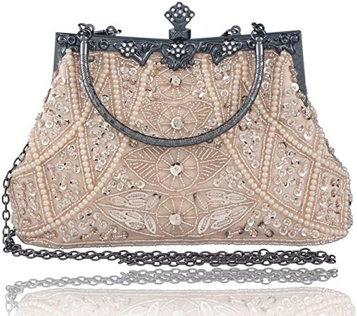Bagood Women's Vintage Style Beaded And Sequined Evening Bag Wedding Party Handbag Clutch Purse: Handbags: Amazon.com