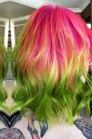 pink and green hair - Google Search