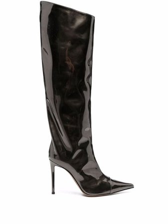 Alexandre Vauthier knee-high stiletto boots with Express Delivery - FARFETCH