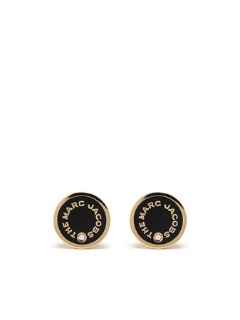 Marc Jacobs logo-print stud earrings - FARFETCH