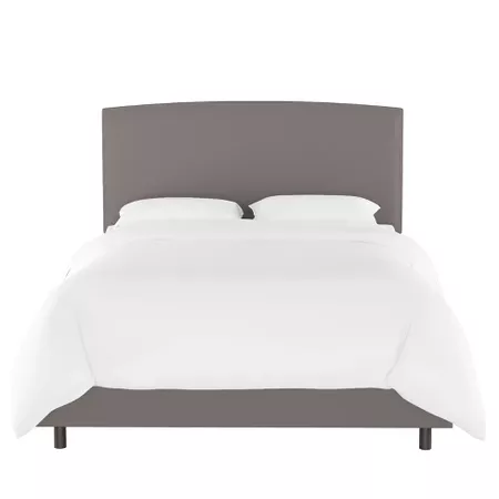 Upholstered Bed King Gray Velvet - Opalhouse : Target