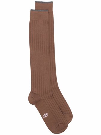 Eleventy two-tone ribbed socks - FARFETCH