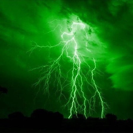 Green Aesthetic Lightning