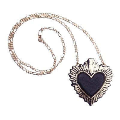 necklace heart black