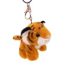 Tiger plush keychain png