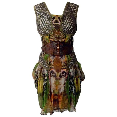 Rare! NWT Alexander McQueen 'Moth' dress, Plato's Atlantis 2010 For Sale at 1stDibs