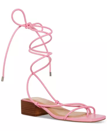 Madden Girl Sorrin Ankle-Tie Block-Heel Sandals - Macy's