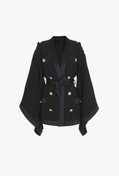 Satin Kimono Jacket for Women - Balmain.com