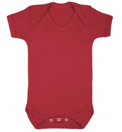 red baby grow
