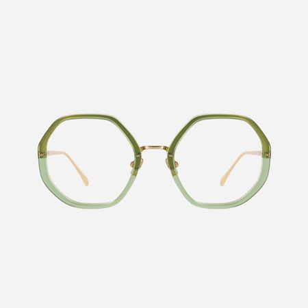 green 70's glasses