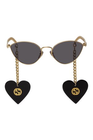 GUCCI

Gold Chain Cat-Eye Sunglasses