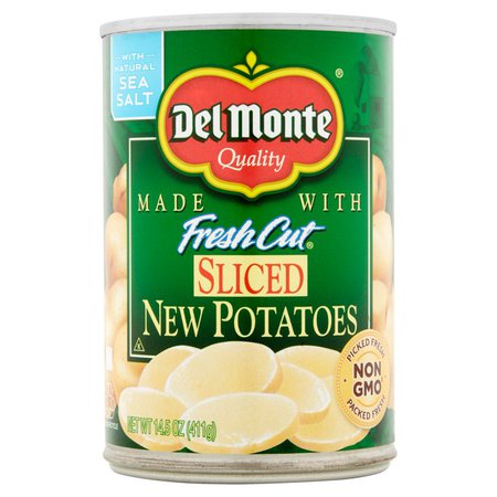 (6 Pack) Del Monte Sliced New Potatoes, 14.5 Oz - Walmart.com