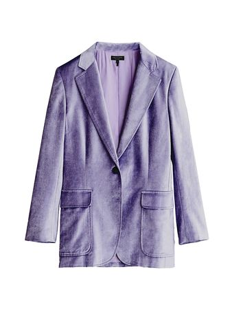 rag & bone purple Velvet Blazer