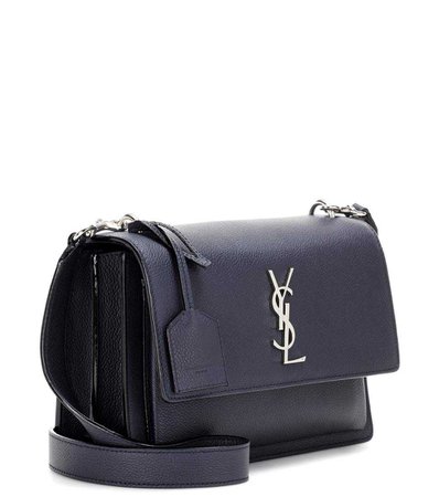 Medium Sunset Monogram Leather Shoulder Bag » Saint Laurent