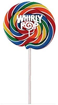 Amazon.com : Whirly Pops - Swirled Rainbow Colored Lollipops (6 Count) : Grocery & Gourmet Food