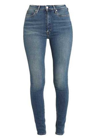 Calvin Klein Jeans CKJ 010 HIGH RISE SKINNY - Jeans Skinny Fit - scone blue - Zalando.co.uk