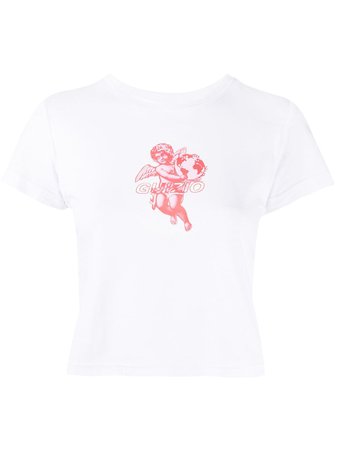 Danielle Guizio Camiseta Cropped Angel Babydoll - Farfetch