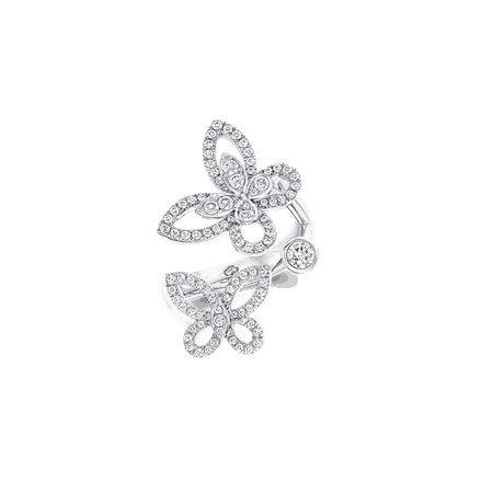 Multi Butterfly Silhouette Ring, Diamond | Graff