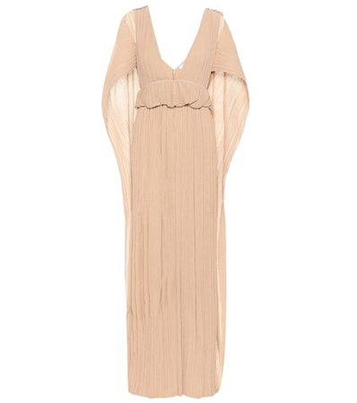 Grecian pleated crêpon gown