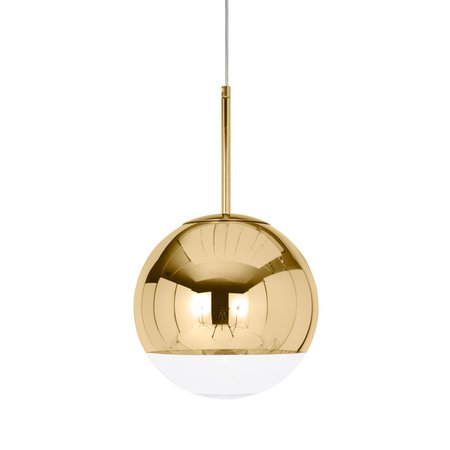 Mirror Ball Gold Pendant Lamp by Tom Dixon