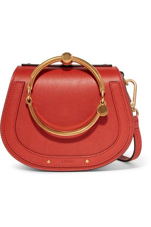 Chloé | Nile Bracelet small leather and suede shoulder bag | NET-A-PORTER.COM