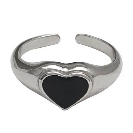 black heart ring