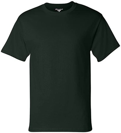 Amazon.com: Champion 6.1 oz. Tagless T-Shirt, Dark Green: Clothing