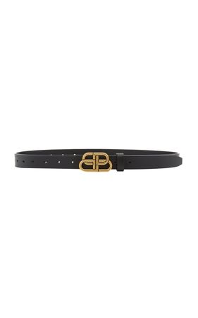 Bb Thin Leather Belt By Balenciaga | Moda Operandi