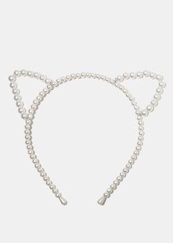 Pearl Studded Cat Ear Headband – Shop Miss A