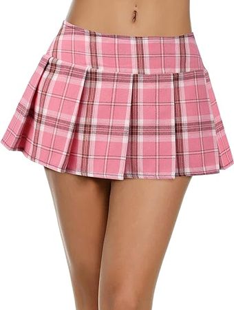 Amazon.com: Avidlove Mini Pleaded Skirts for Women Halloween Costumes Outfits Plaid Skirt: Clothing, Shoes & Jewelry