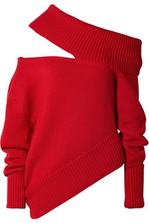 Monse | Oversized cutout wool sweater | NET-A-PORTER.COM