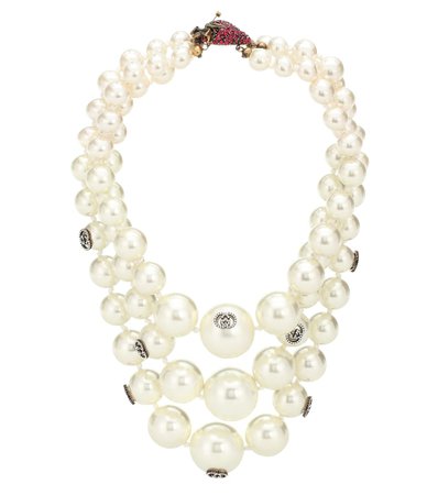 Strawberry Faux Pearl Necklace - Gucci | Mytheresa