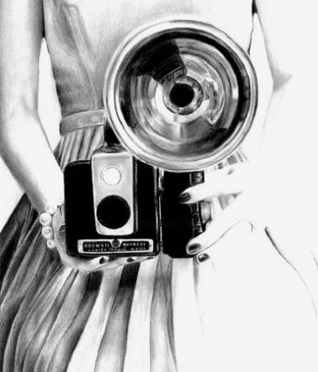 vintage black and white photo