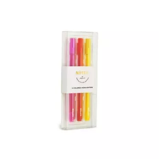 Post-it 3ct Highlighter Markers - Warm Tones : Target