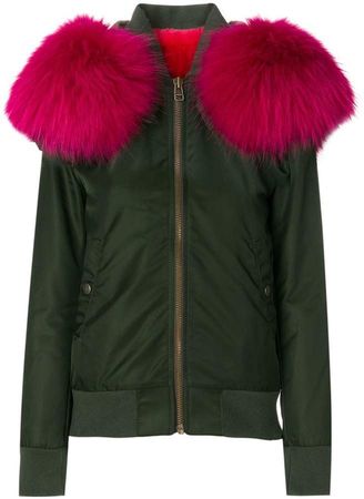 fur lined bomber jacket
