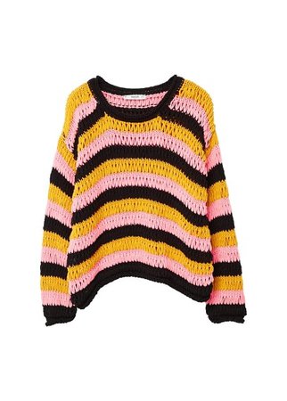 MANGO Oversize crochet sweater
