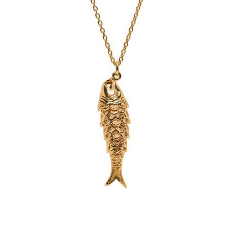 Large Articulated Fish Charm Pendant | Mirabelle Jewellery | Wolf & Badger
