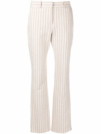 IRO flared stripe-print trousers - FARFETCH