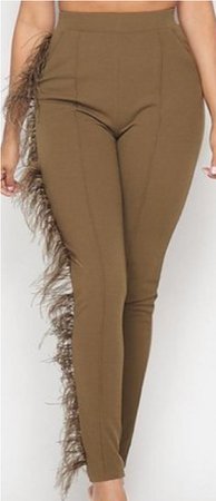 pants with fur