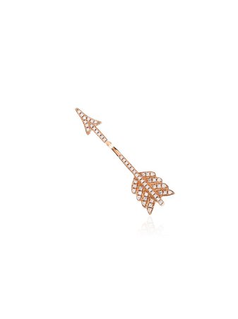 Anita Ko Arete En Forma De Flecha En Oro Rosa De 18kt Con Diamantes - Farfetch