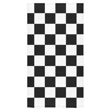 Black White Checkers Bath Towel 30"x56" – Rockin Docks Deluxephotos
