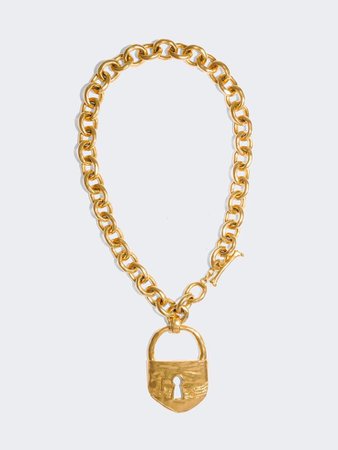 schiaparelli gold necklace