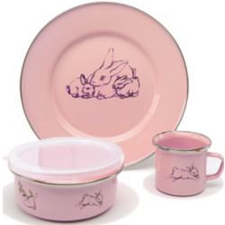 Pink Bunny Dish Set - FindGift.com