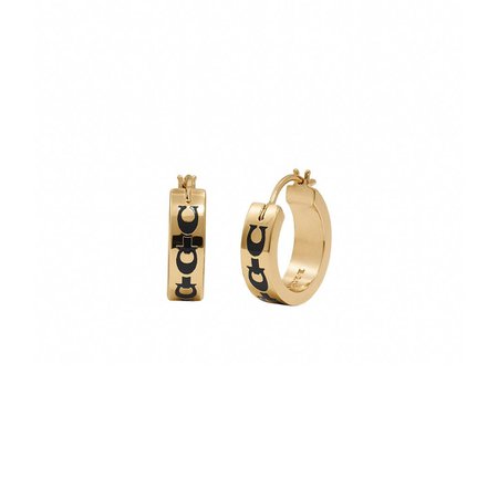 AnOther Loves on Instagram: “Perfect hoops by @coach ⚡️ #anotherloves #love #gold #earrings”