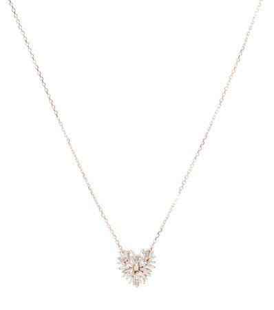 18Kt Rose Gold Necklace With Diamonds - Suzanne Kalan | Mytheresa