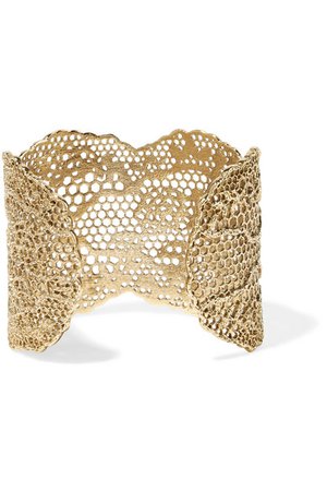Aurélie Bidermann | Lace gold-plated cuff | NET-A-PORTER.COM