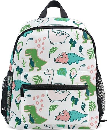 Amazon.com | ALAZA Cute Kid's Toddler Backpack Dinosaur Schoolbag for Boys Girls,Kindergarten Children Bag Preschool Nursery Travel Bag with Chest Clip(Funny Dinosaur)?- | Kids' Backpacks