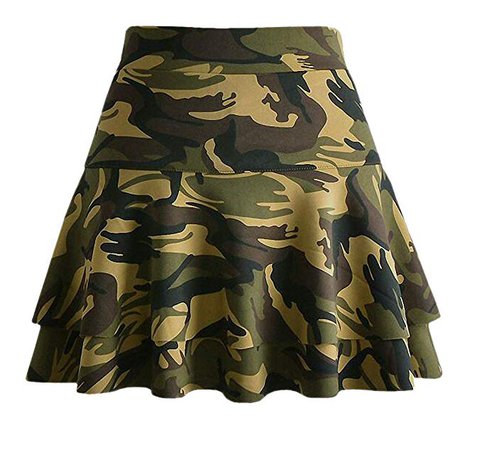 Afibi Casual Mini Stretch Waist Flared Plain Pleated Skater Skirt at Amazon Women’s Clothing store