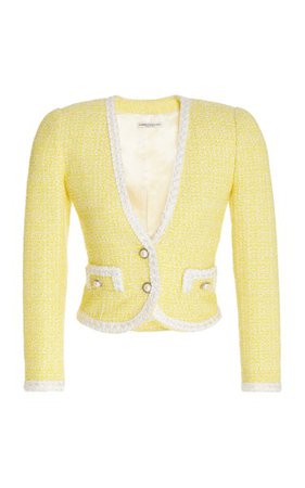Sequined Wool-Blend Tweed Jacket By Alessandra Rich | Moda Operandi