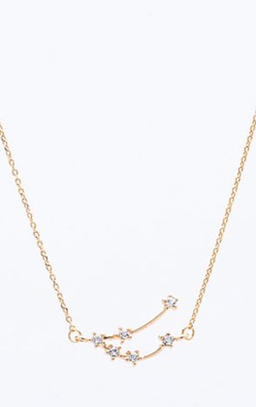 gold Taurus necklace